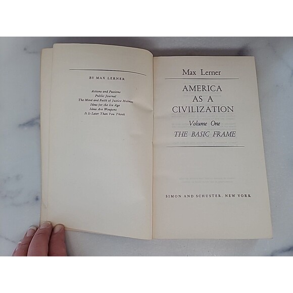 America As A Civilization Volume One By Max Lerner - Picture 3 of 10